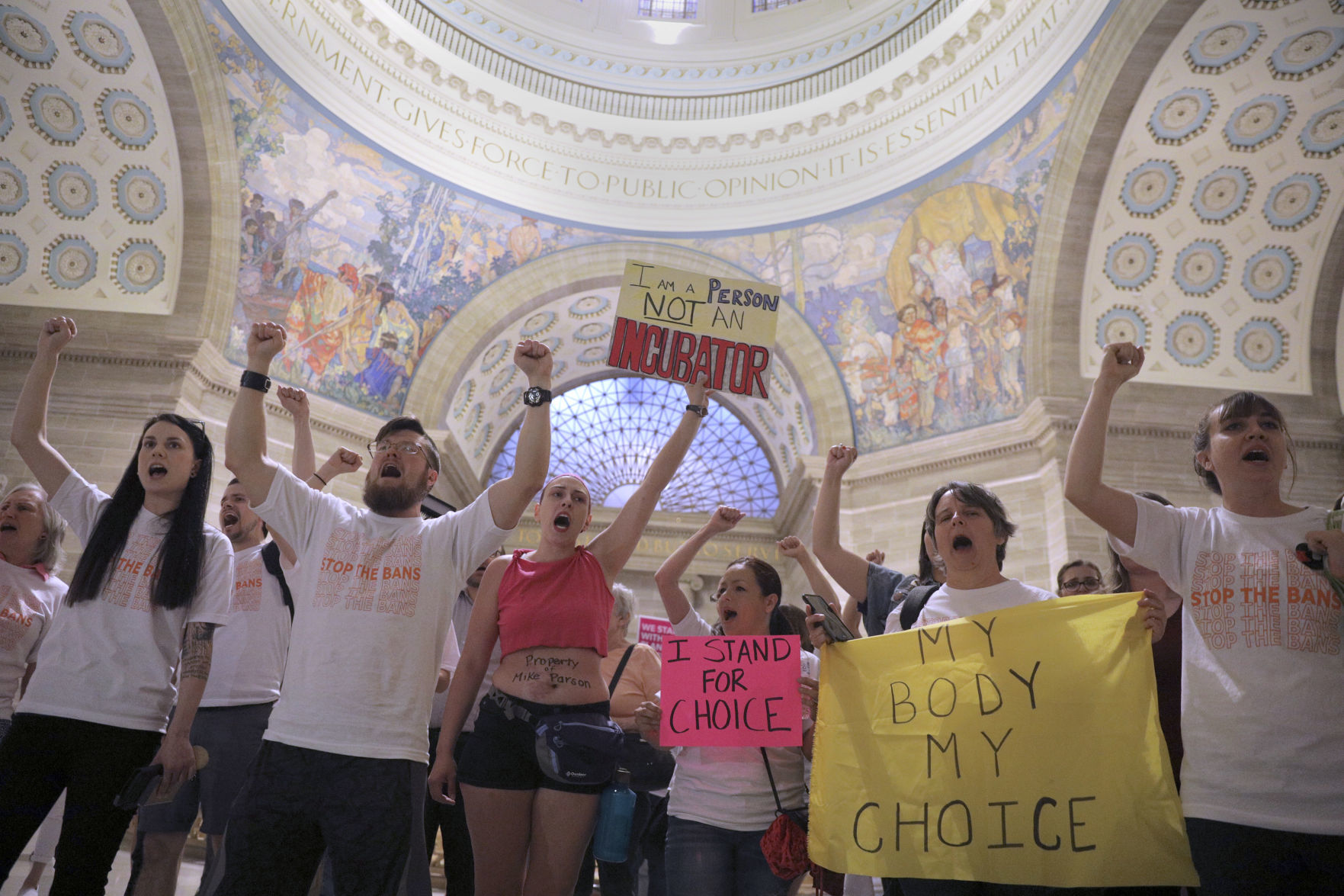 2019 - Abortion rights protest in state capitol
